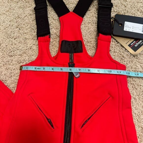 Goldbergh Phoebe Ski Pants Salopettes Bibs NWT Flame Red US 2 - Picture 3 of 6